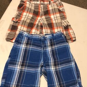Arizona Boys 8 Husky plaid shorts